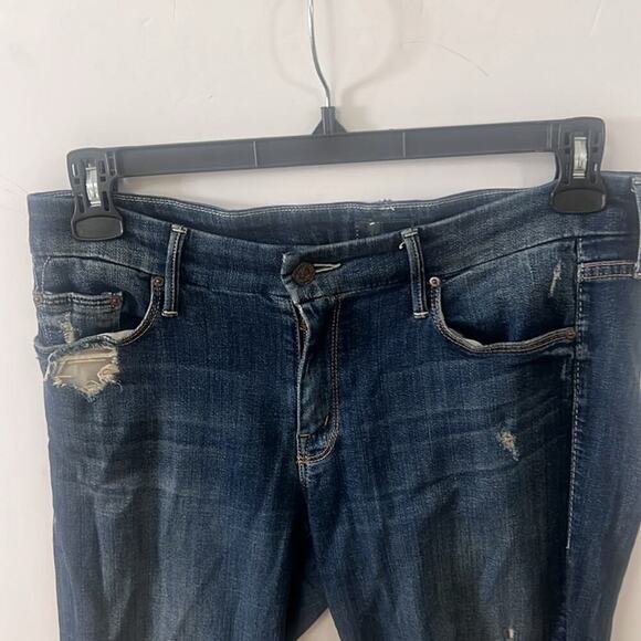 MOTHER THE LOOKER ANKLE SKINNY FRAY ALLEY CAT‎ JEANS SIZE 30 - Picture 5 of 10